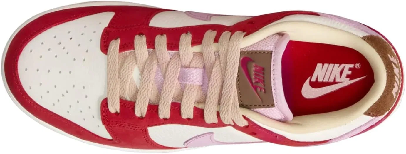 Женские баскетбольные кроссовки Nike W Dunk Low, Sport Red Sheen Sail Brown — фото 3