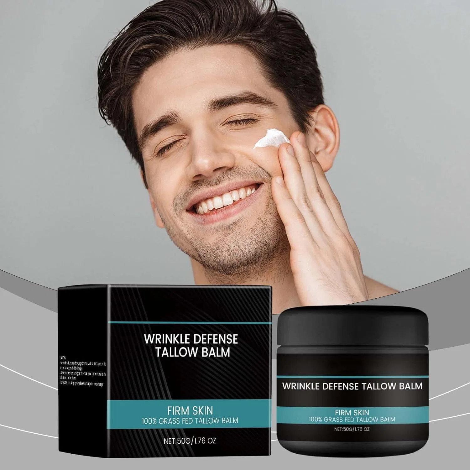 Лосьон Radiantre — Мужской бальзам для лица с говяжьим жиром Wrinkle Defense , 1Pc, 50 г — фото 2