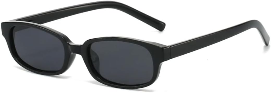 

Солнцезащитные очки для мужчин и женщин - защита UV400 - маленькая оправа, красно-зеленые линзы с градиентом в стиле панк, для занятий спортом на открытом воздухе и вождения DSVIGF, Black Grey