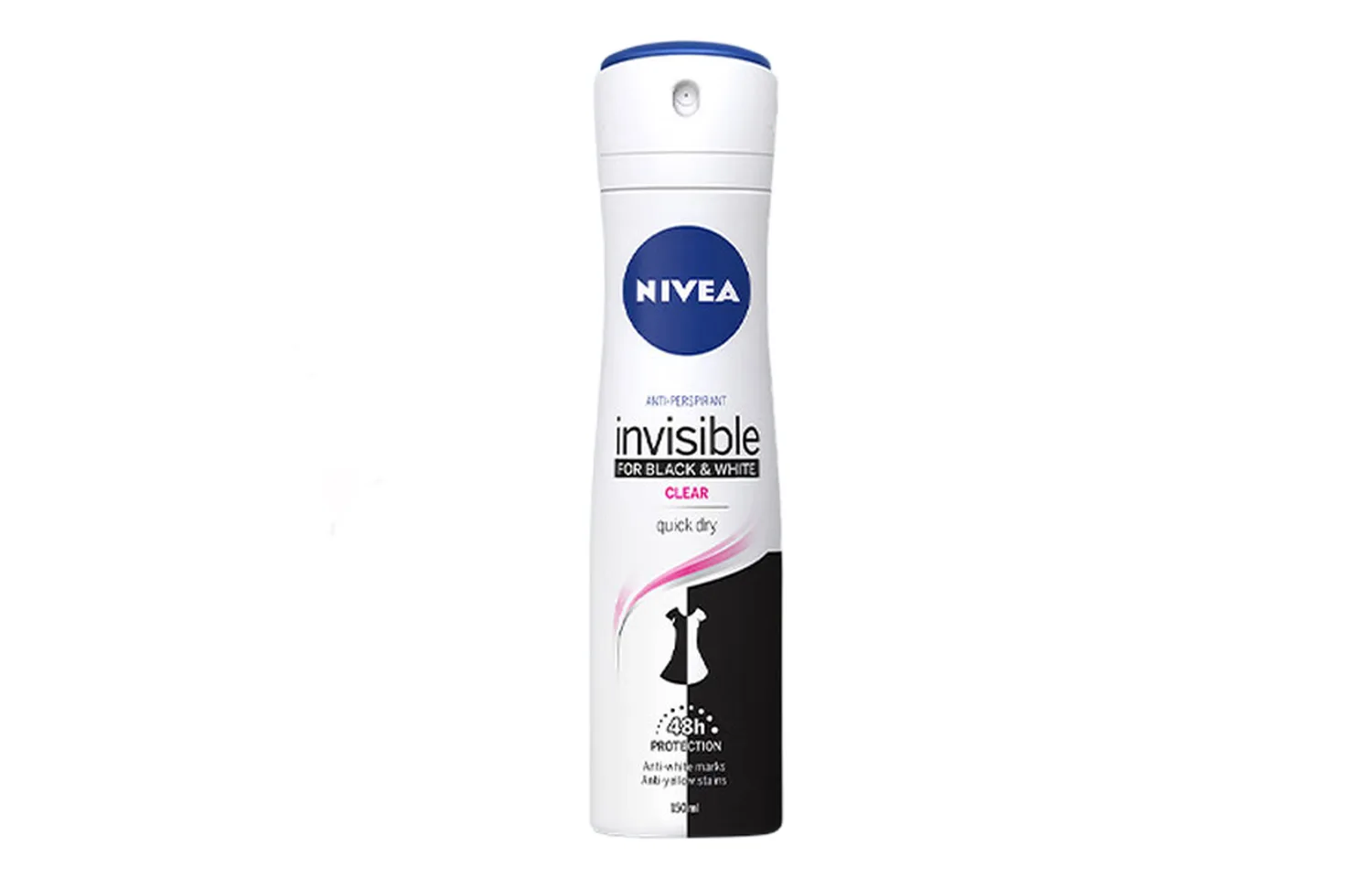 NIVEA Освежающий антиперспирант-спрей для подмышек с охлаждающим эффектом, 150 мл, Black White Outstanding Antiperspirant Spray 150ml