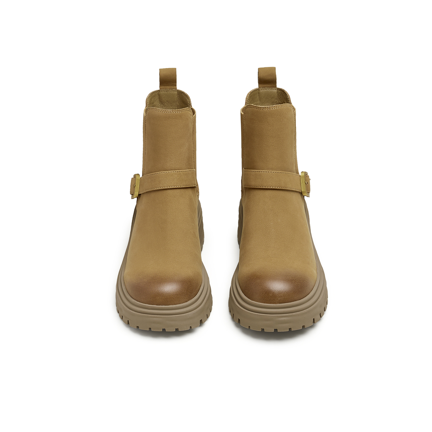 Teenmix Женские короткие челси ботинки цвета хаки, цвет Khaki — фото 2