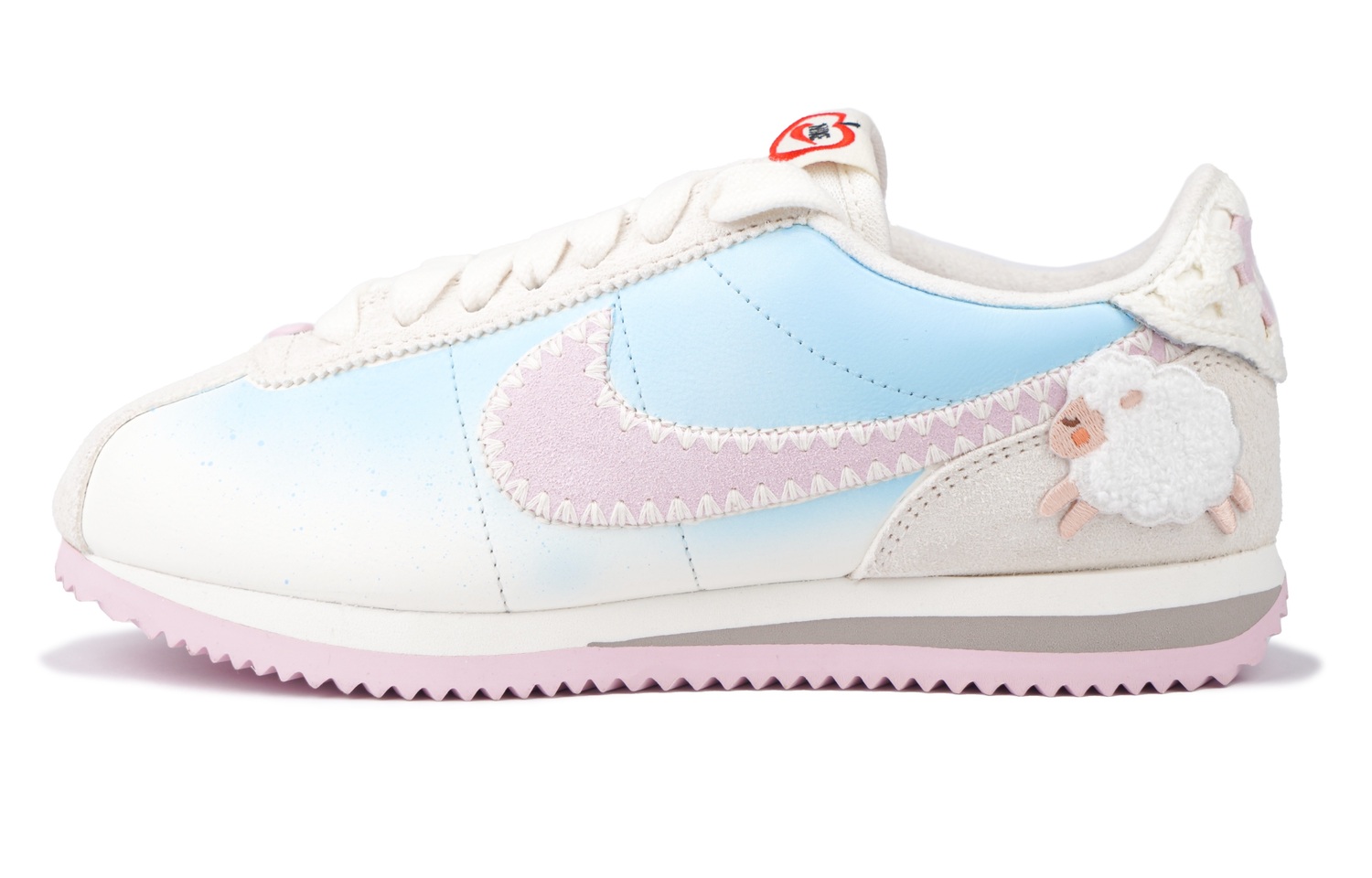 Nike Женские кроссовки Cortez Abrasion-Resistant Low-Top Running Shoes сине-розовые - Синий/Розовый, Подарочные, цвет Blue/Pink, Giveaway — фото 3