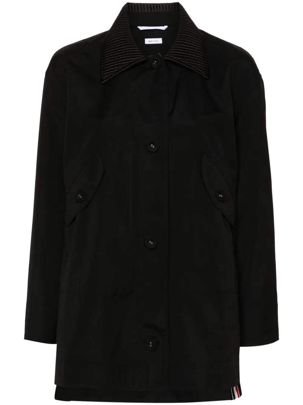

Однобортное пальто THOM BROWNE, черный