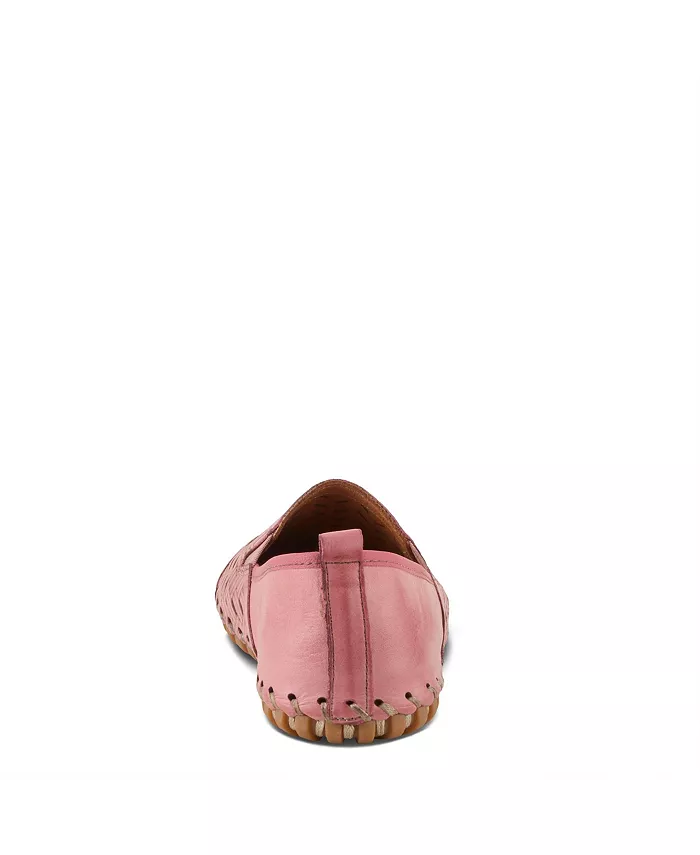 Kapri Flexible Leather Loafer с ажурной деталью и съемной стелькой с поддержкой свода стопы Spring Step, розовый — фото 4