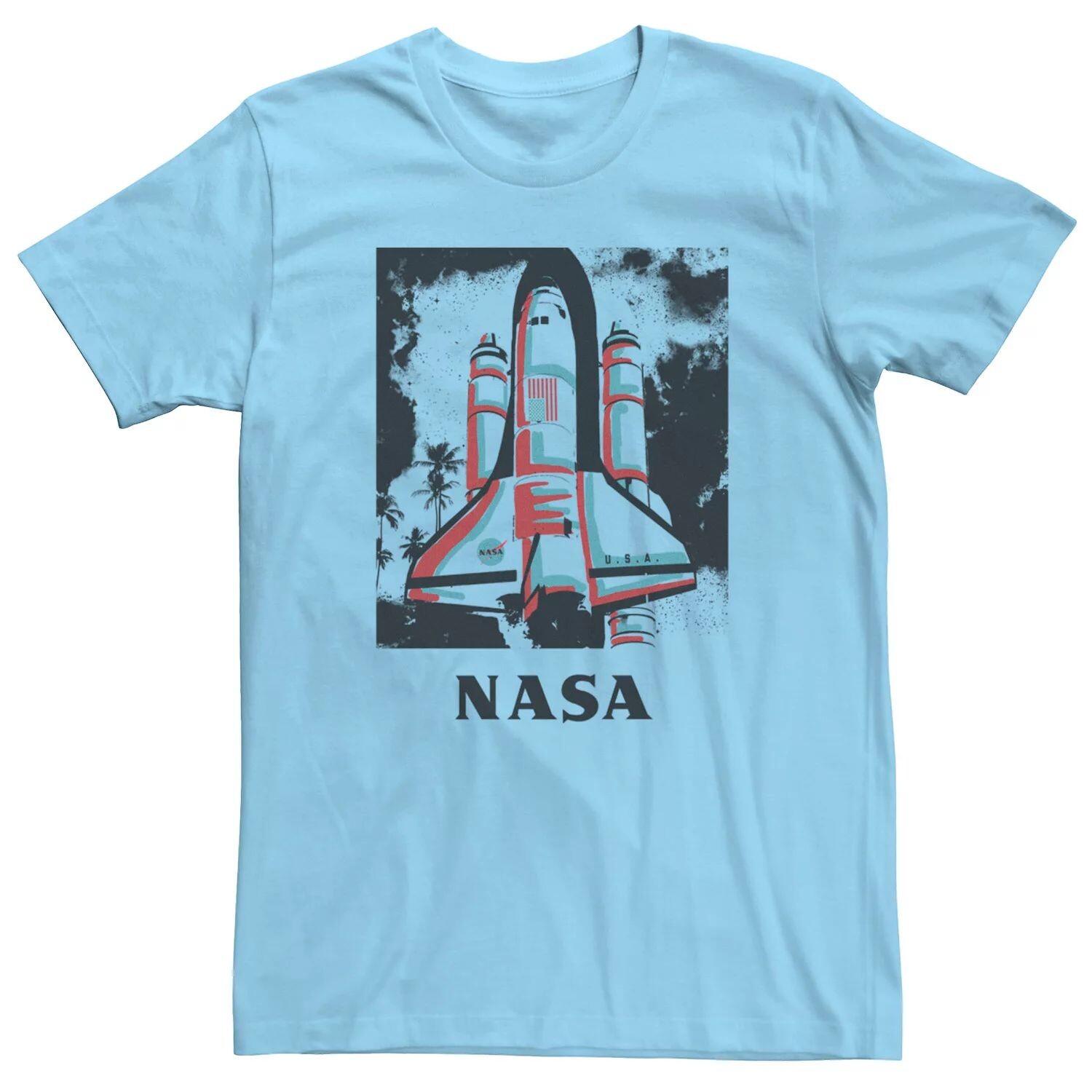 

Мужская футболка NASA Color Pop Launch Licensed Character