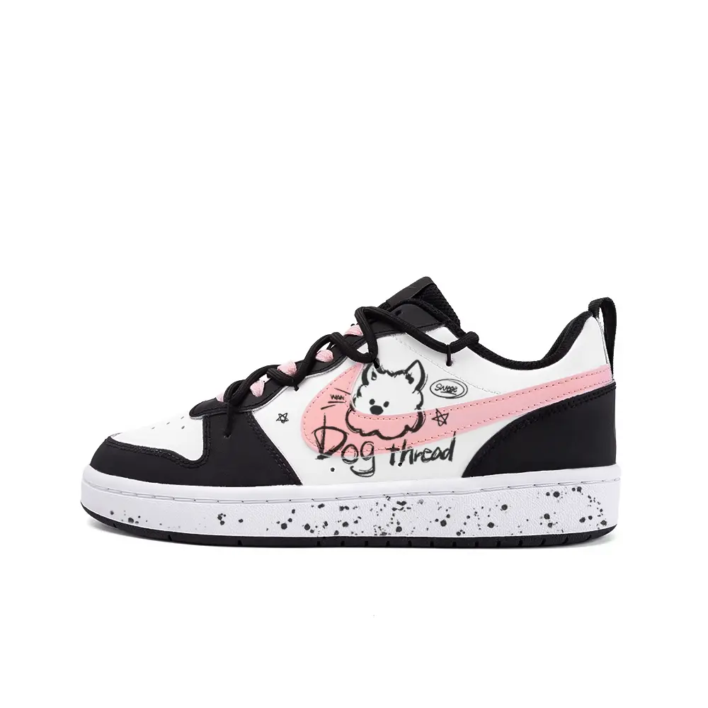 

Кроссовки Nike Court Borough Kids' Skateboarding Shoes Grade School, черный