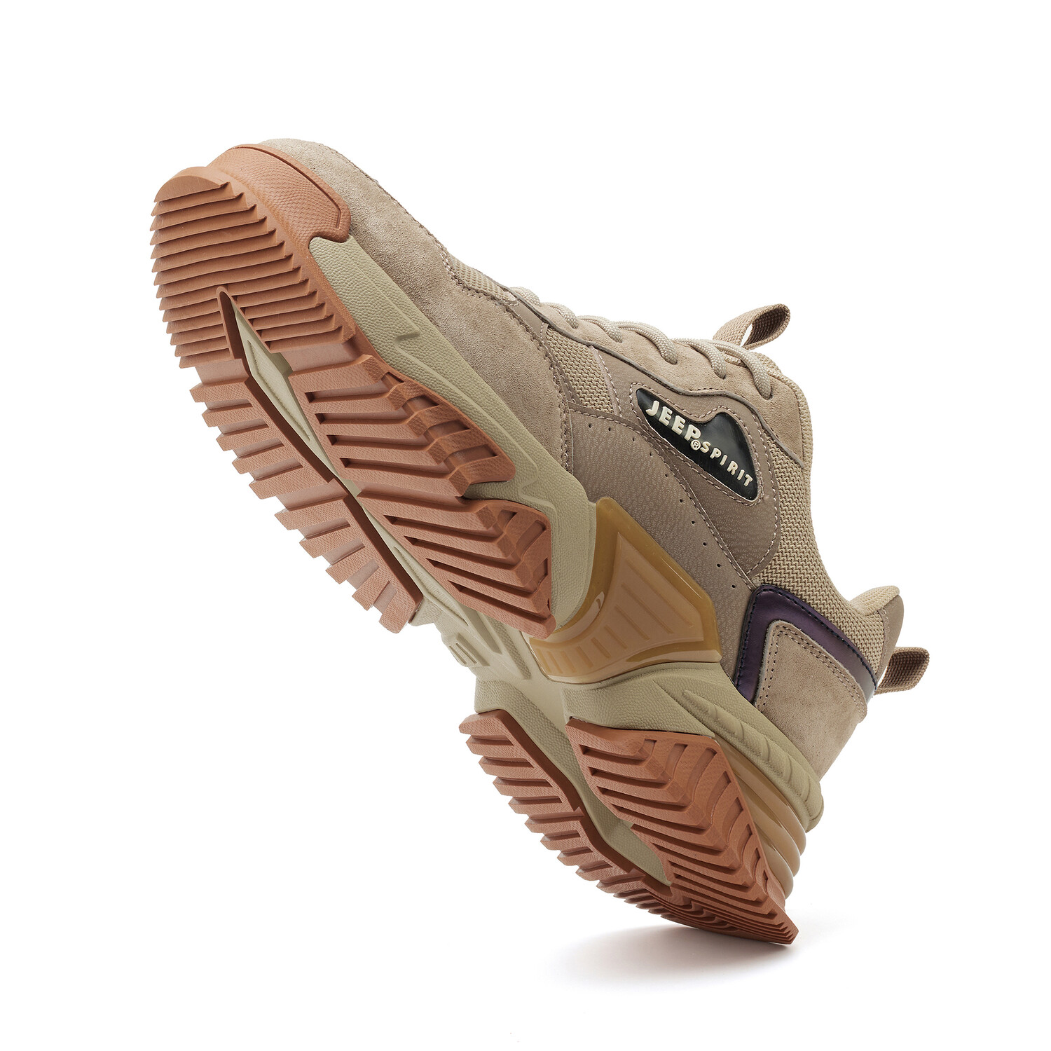 

Кроссовки JEEP SPIRIT Chunky Sneakers Men Low-top Natural Deer, цвет Coyote/Coyote