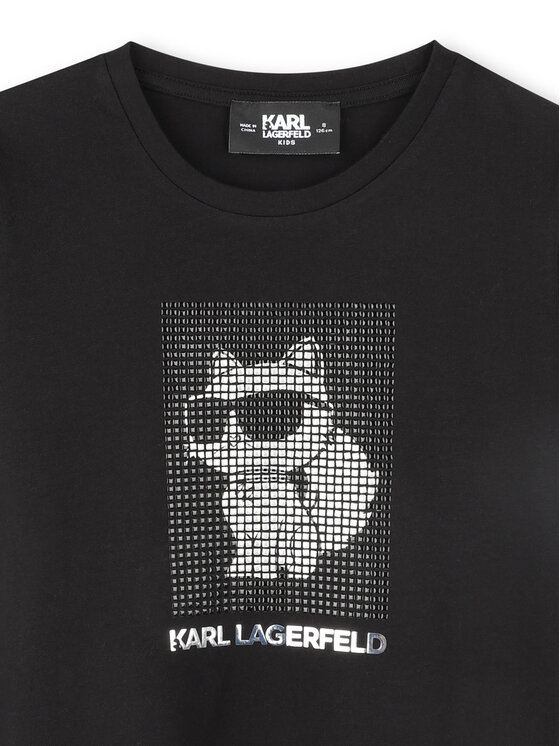 Футболка обычного кроя Z30489 S Karl Lagerfeld Kids, черный — фото 3