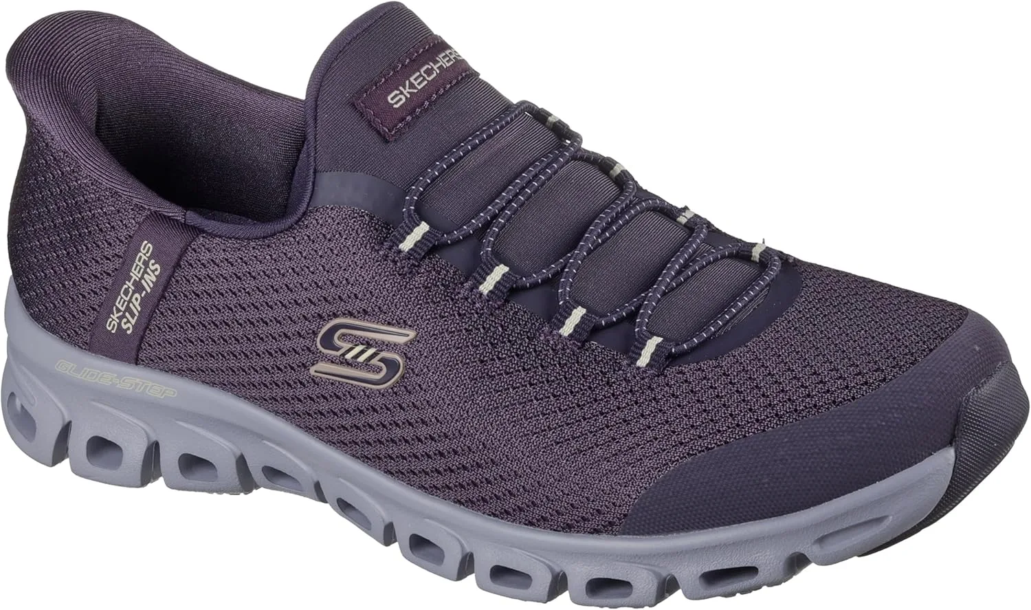 Мужские кроссовки Skechers Glide-Step Pro без шнурков, сливовый