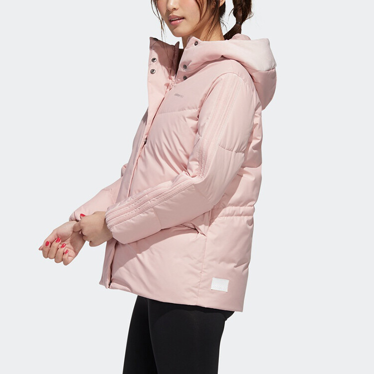 Пуховик женский Vibrant Pink Adidas Neo, цвет Vibrant Pink — фото 4
