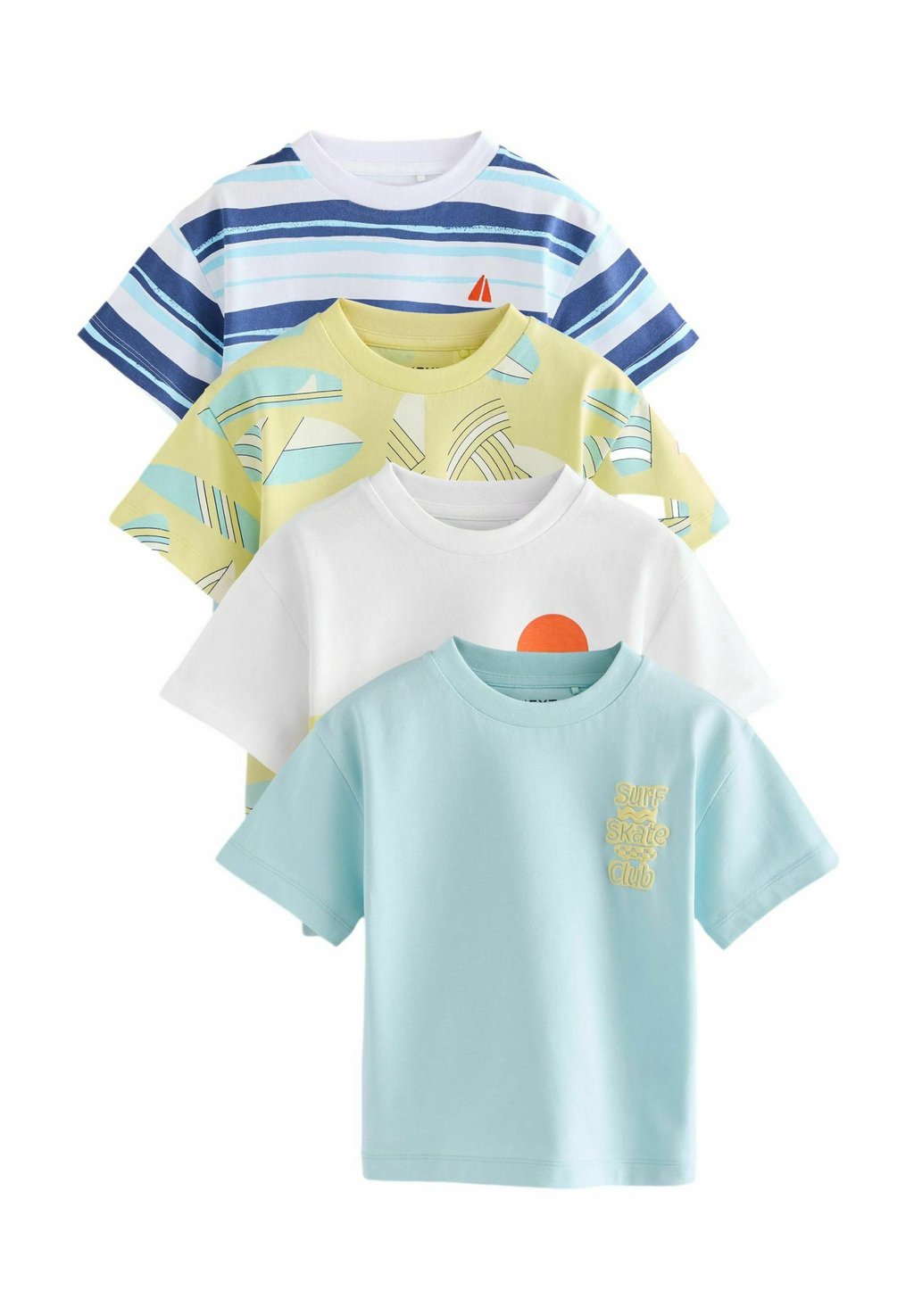 

Футболка с принтом SHORT SLEEVE 4 PACK Next, синий