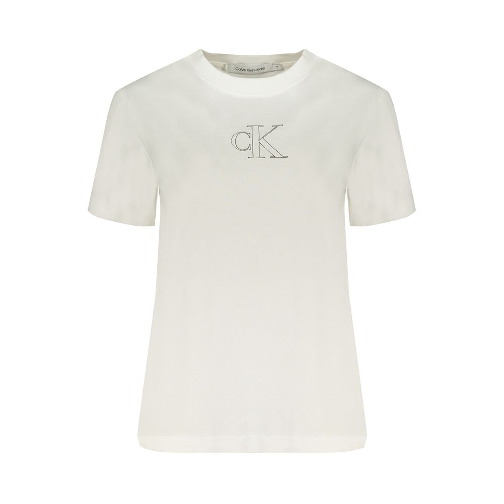 

Белые хлопковые топ и футболка Calvin Klein