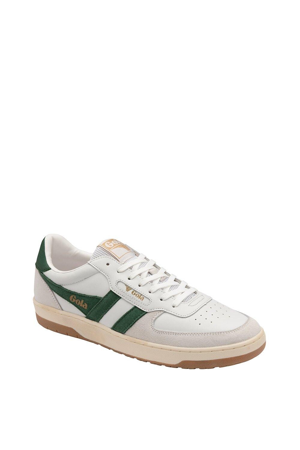 

Кроссовки 'Hawk' Leather Lace-Up Trainers Gola, белый, Белый;серый, Кроссовки 'Hawk' Leather Lace-Up Trainers Gola, белый