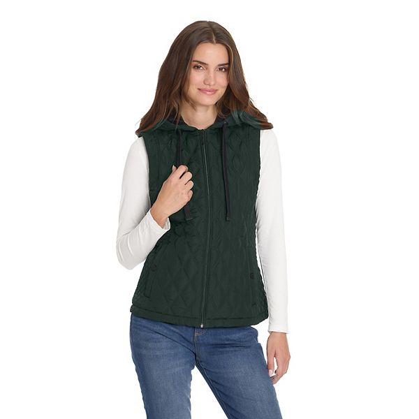 

Женская худи-жилет с капюшоном Weathercast, Hunter Green