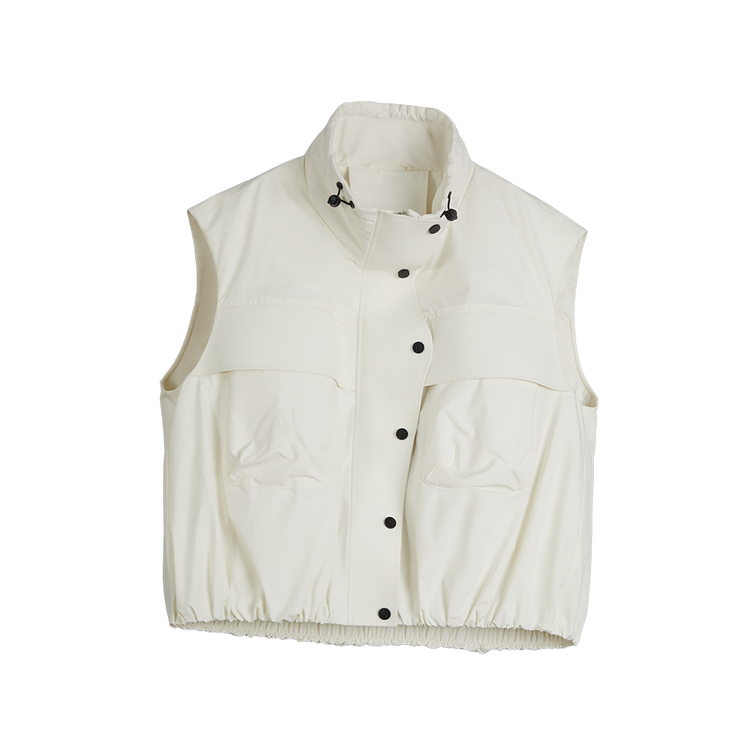 

ELLE Пуховик Down Vest Women's White Stand Collar Moderate Others