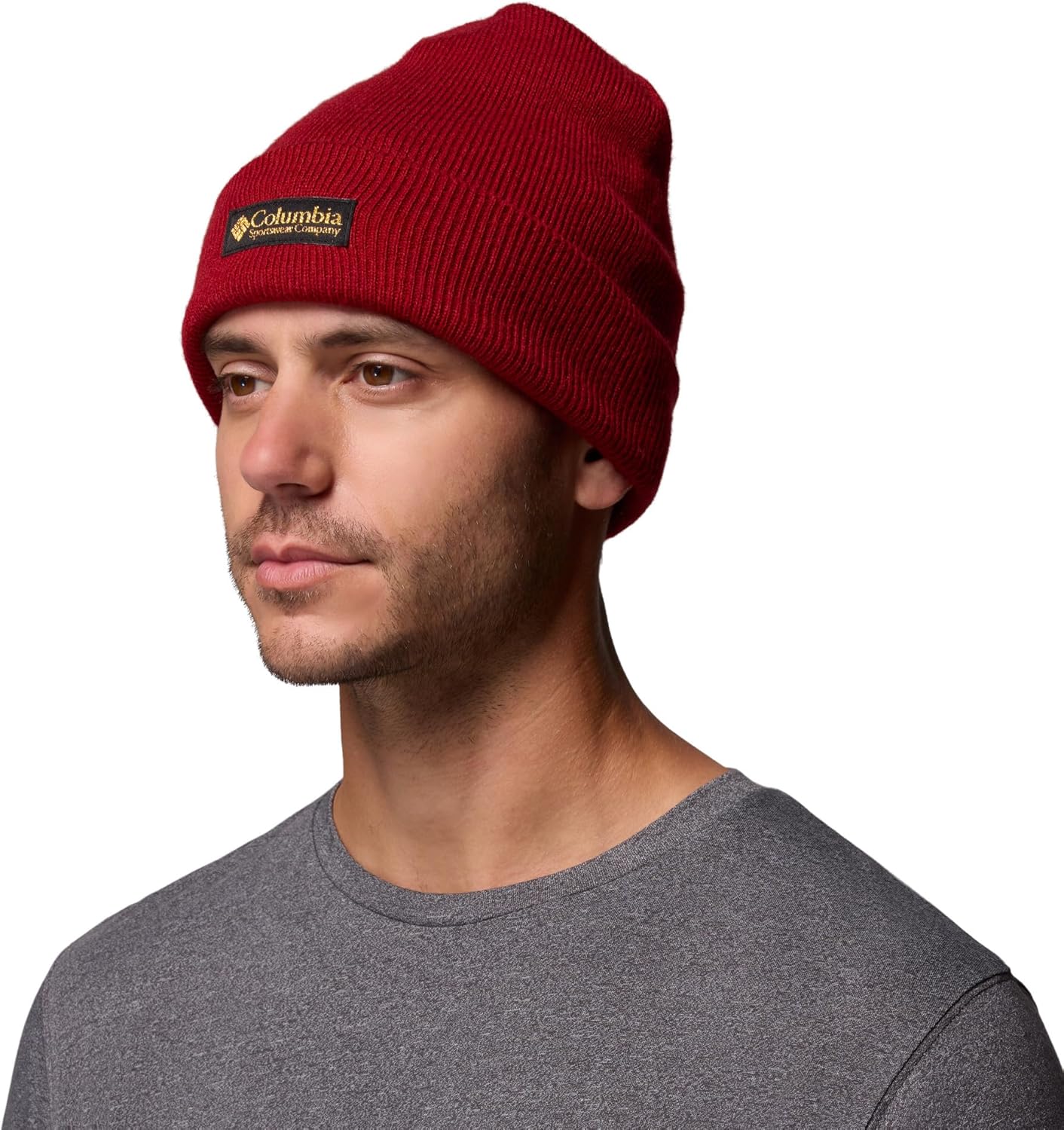 

Columbia Unisex-Adult City Trek Heavyweight Beanie, Red Dahlia/Heritage