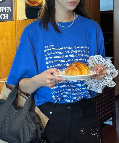 

Футболка с коротким рукавом и принтом CIAOPANIC TYPY, синий