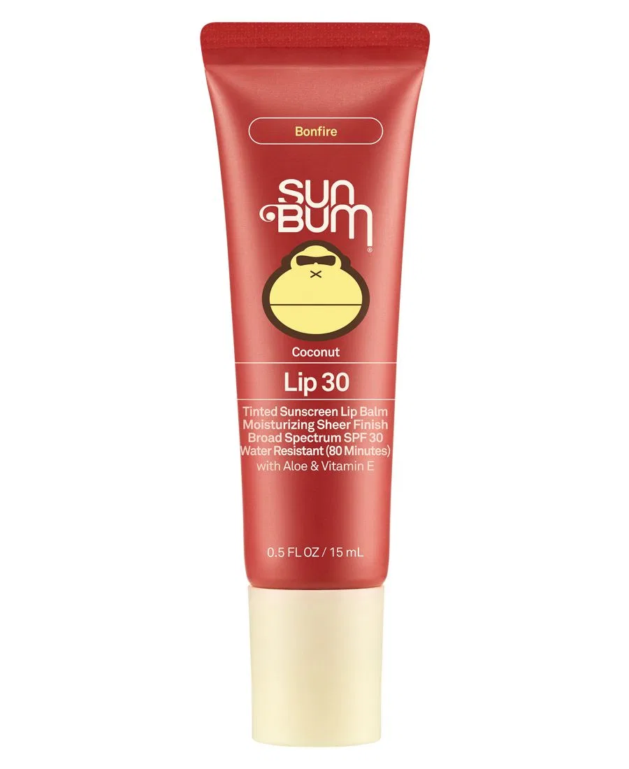 Оригинальный тонированный солнцезащитный бальзам для губ SPF 30, 14 г Sun Bum, bonfire