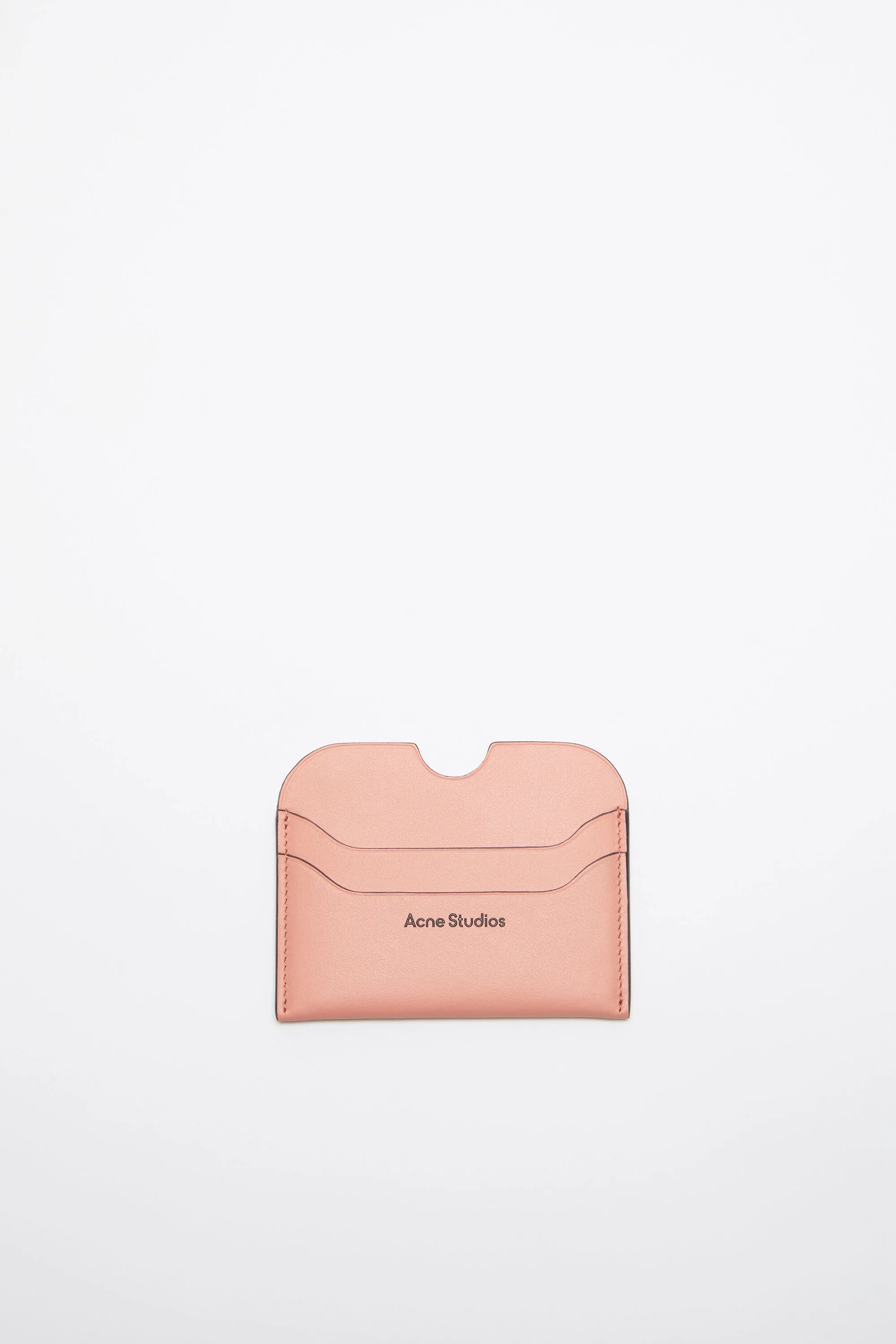 

Кожаный держатель для карт Acne Studios, Salmon pink