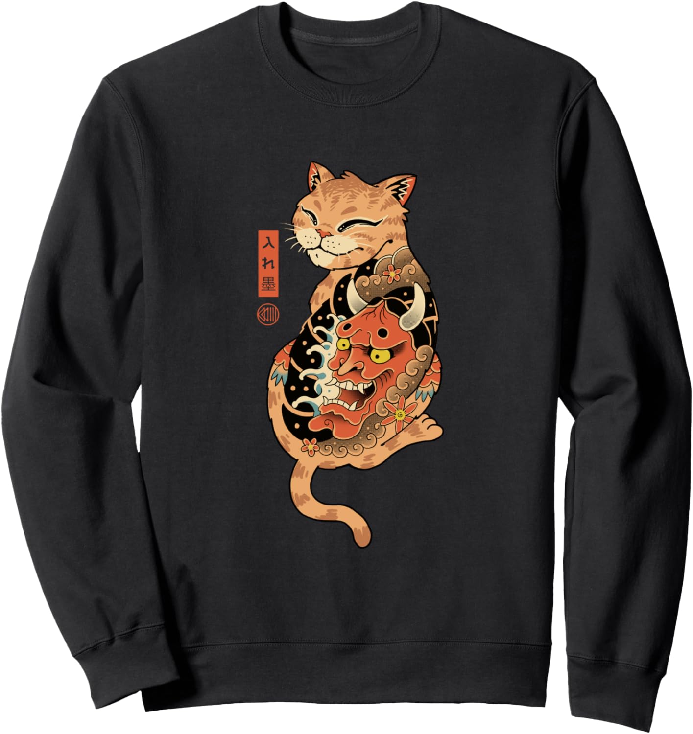 

Толстовка с татуировкой демонического кота Vincent Trinidad Art, черный