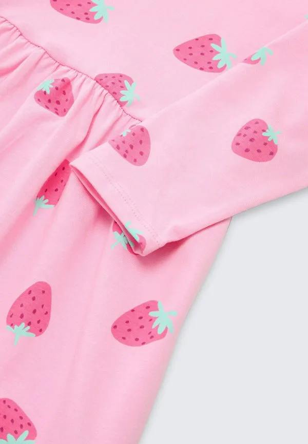 Платье-Джерси с принтом по всей поверхности Tom Tailor, Big Pink Strawberry Print — фото 3