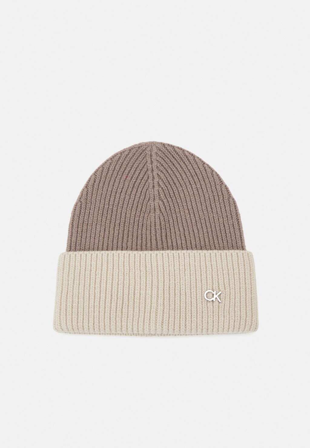 

Шапка CHUNKY BEANIE Calvin Klein, светло-серый