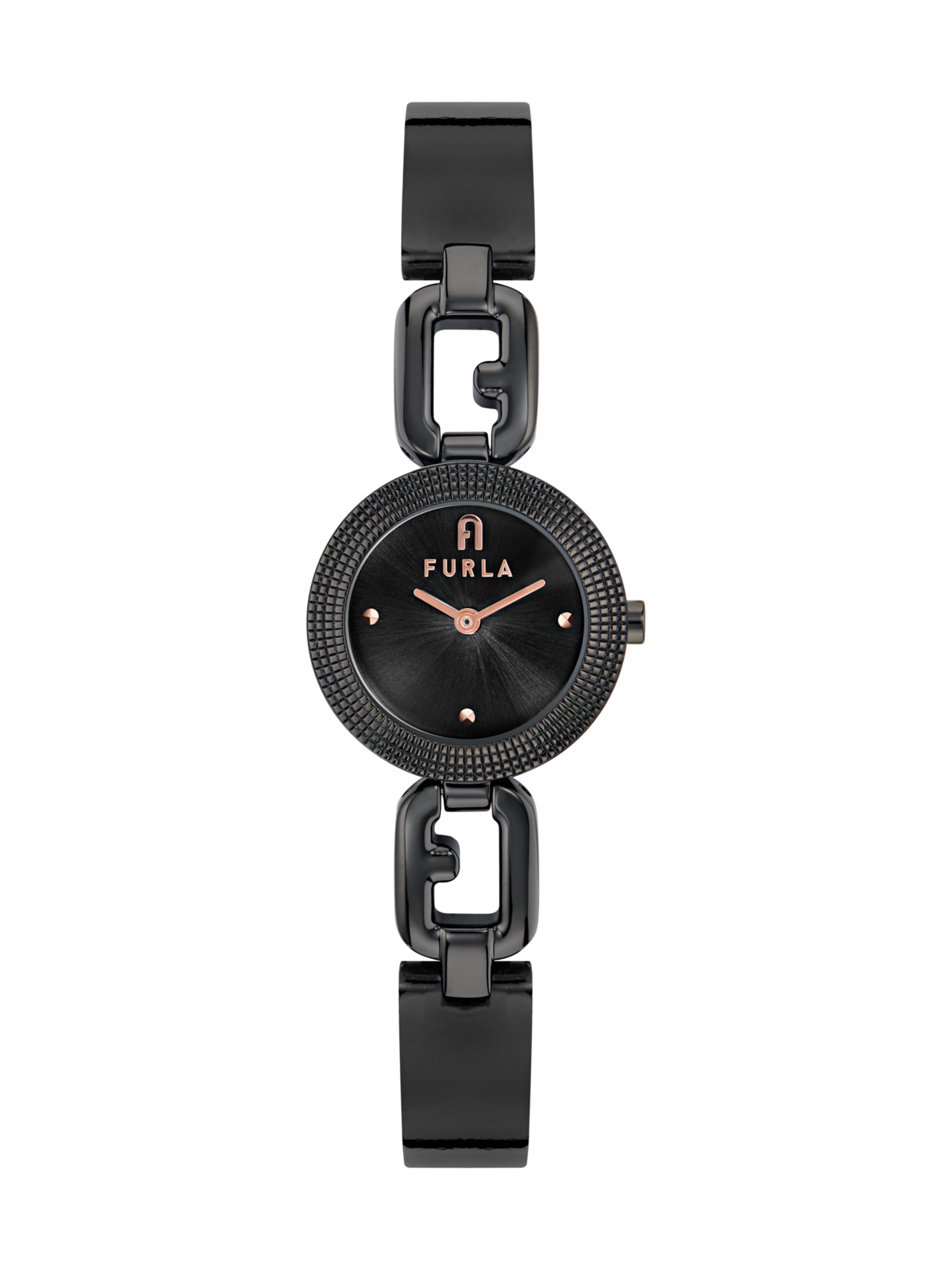 

FURLA Часы Analog 'ARCO CHAIN' в черном цвете