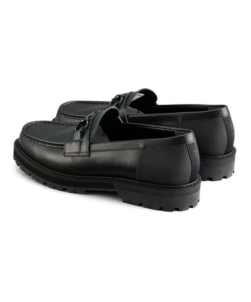 Мужские кожаные лоферы THE ONITSUKA BIT LOAFER чёрные — фото 4