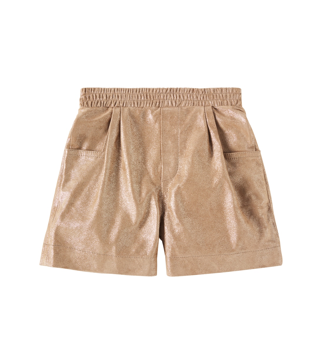 

Шорты из металлизированной кожи Ronie Donsje, Rose Brown Metallic