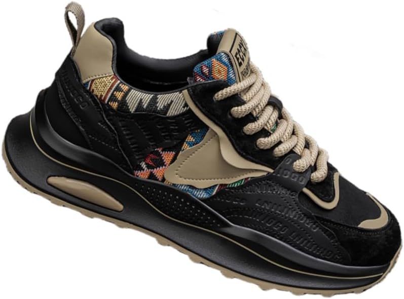 

Мужские повседневные спортивные кроссовки, противоскользящие, износостойкие, с толстой подошвой и стильные для скейтбординга Clolinde, черный