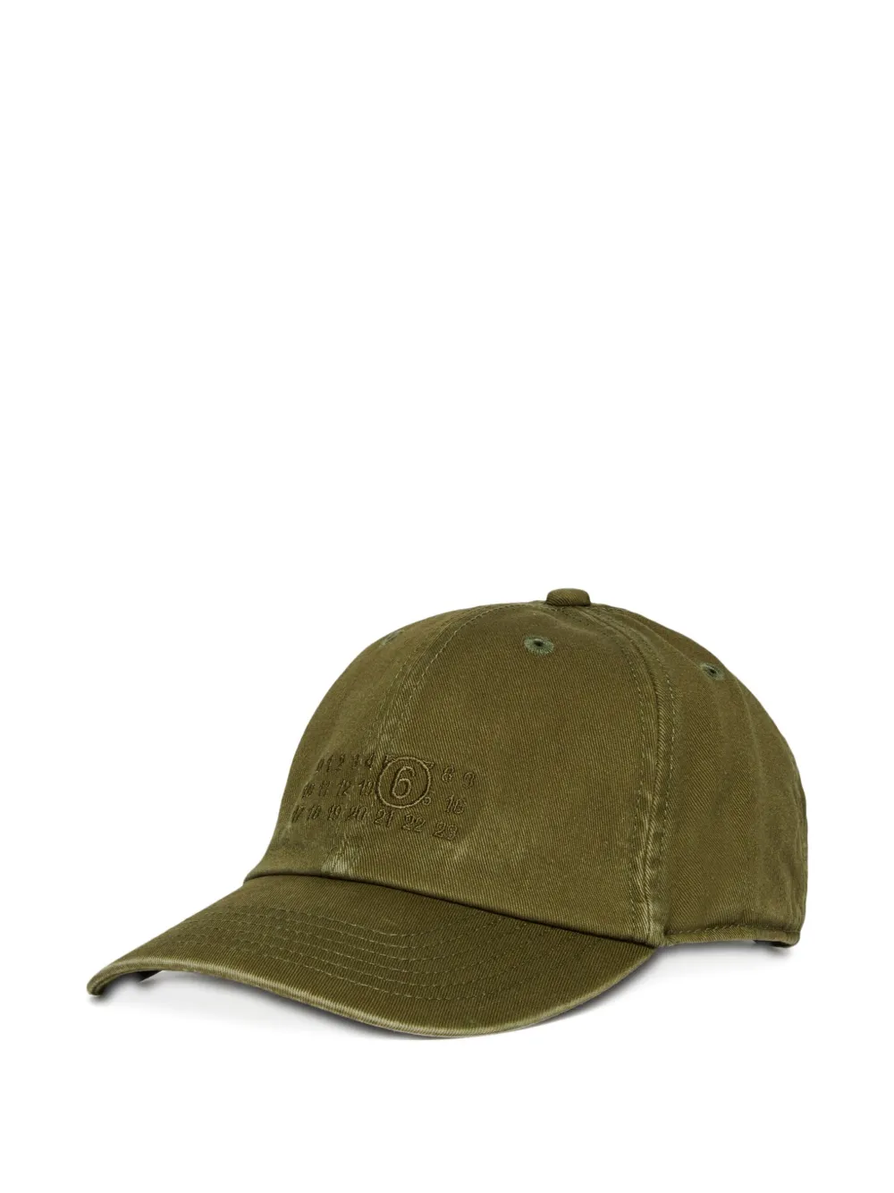 

Кепка с вышивкой MM6 Maison Margiela Kids, зеленый