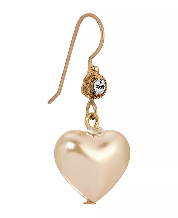 

Серьги из искусственного жемчуга в форме сердца 2028, white