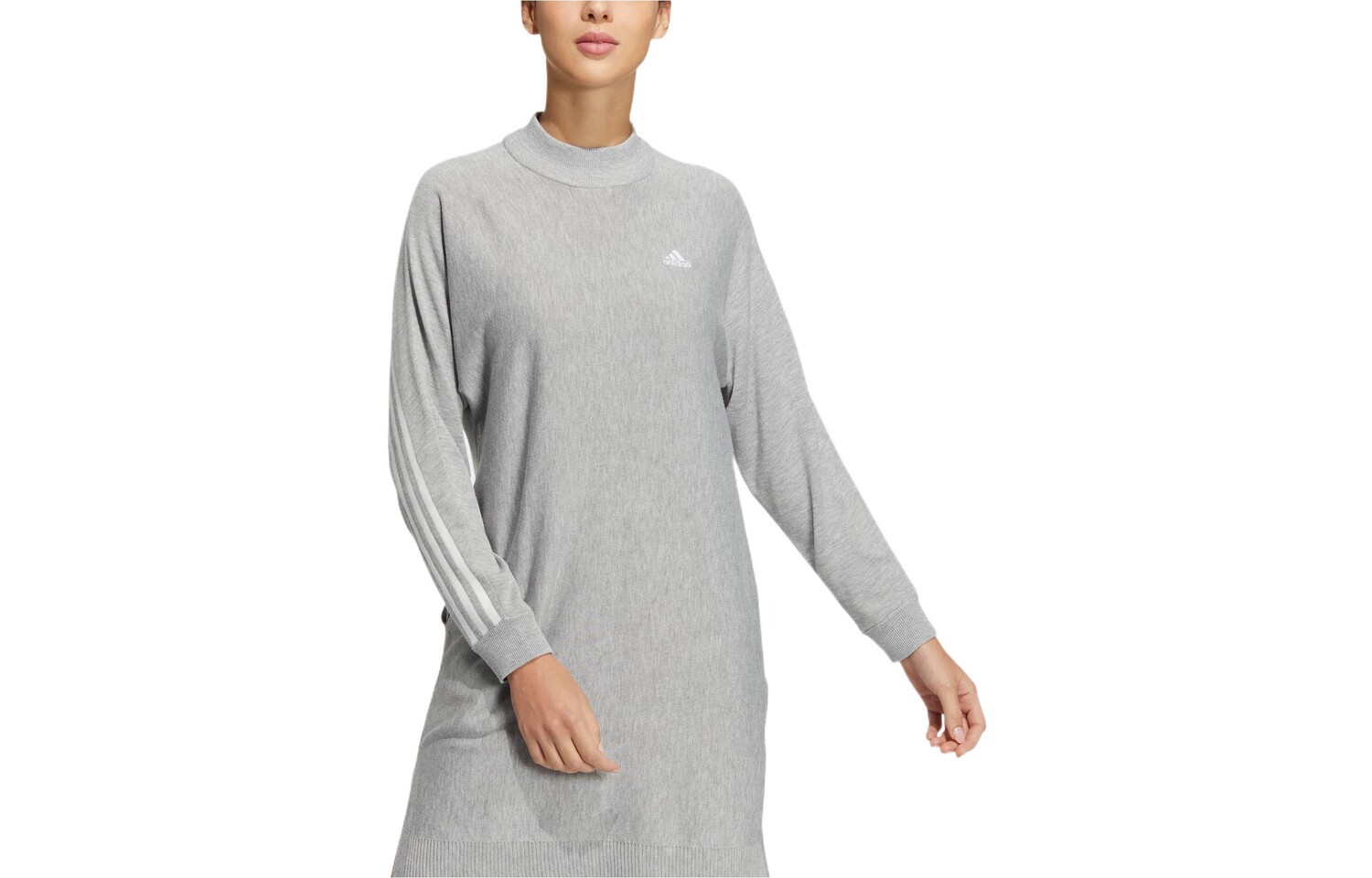 

Платье с длинными рукавами женское серое Adidas