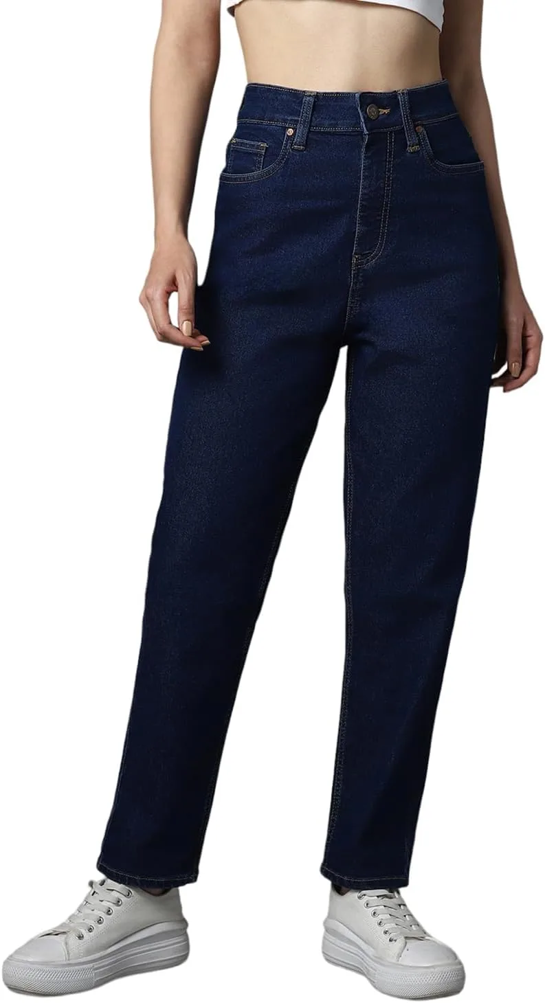 

Джинсы Mom Fit High Distress High Star