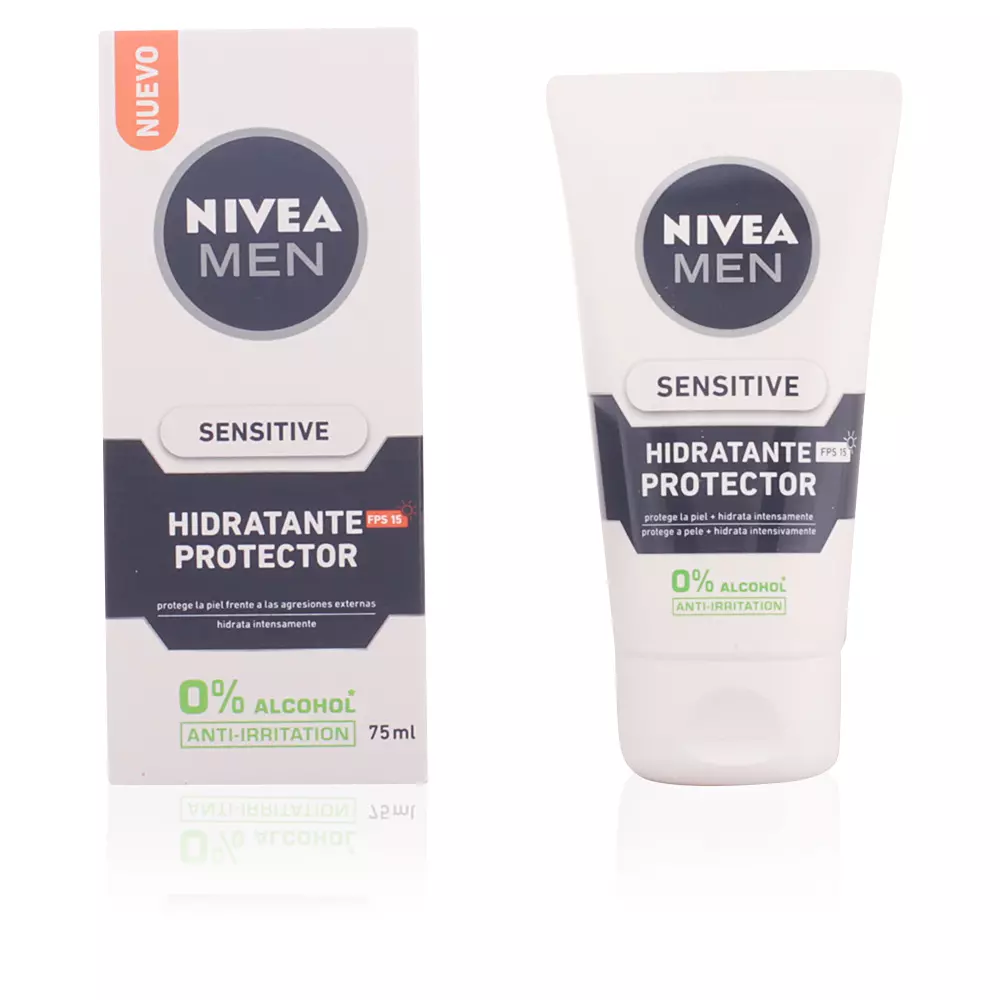 

Крем для лица Men sensitive protector hidratante 0% alcohol spf15 Nivea, 75 мл.