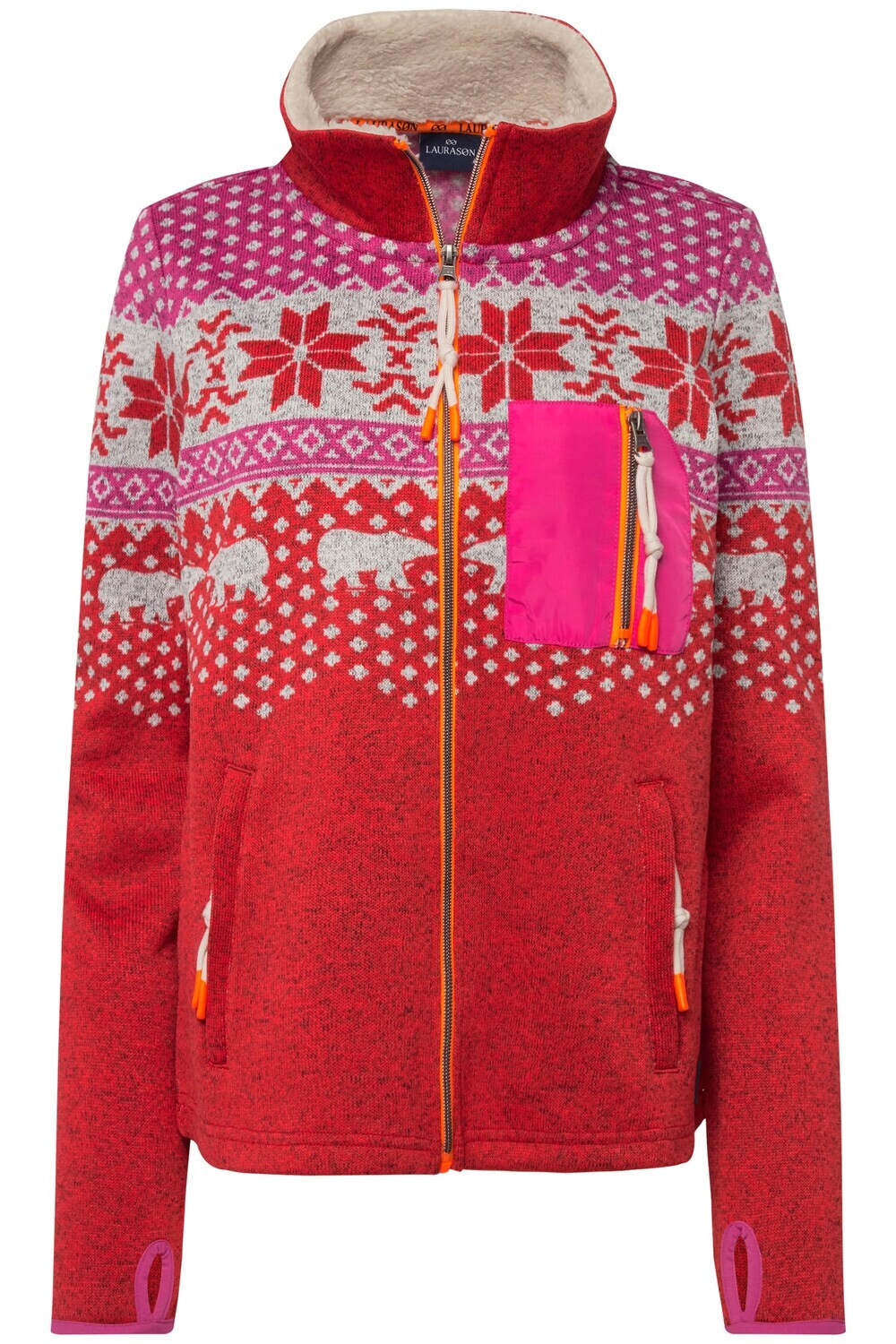 

Толстовка на молнии Laurasøn, красный