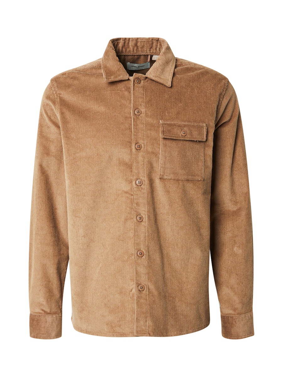 

Рубашка на пуговицах классического кроя BLEND BHDICH, коричневый