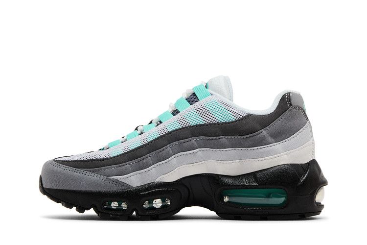Кроссовки Nike Air Max 95 GS 'Hyper Turquoise', серый — фото 4