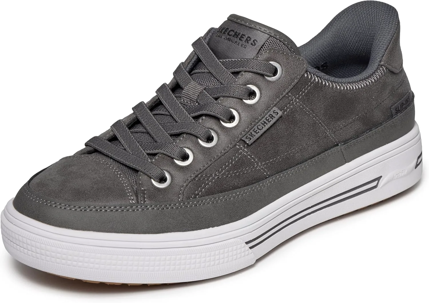 Мужские слипоны Skechers Arch Fit Arcade-Join Ya There без шнурков, темно-серый