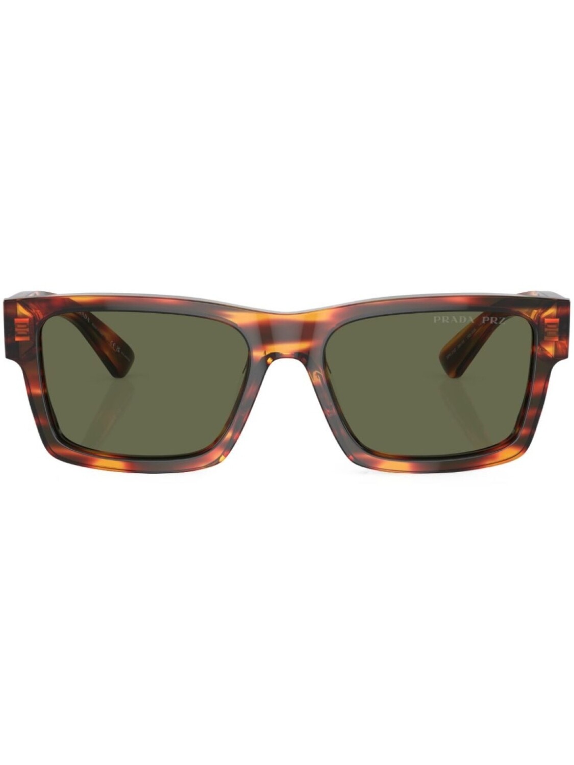 

Солнцезащитные очки в оправе черепаховой расцветки Prada Eyewear, красный