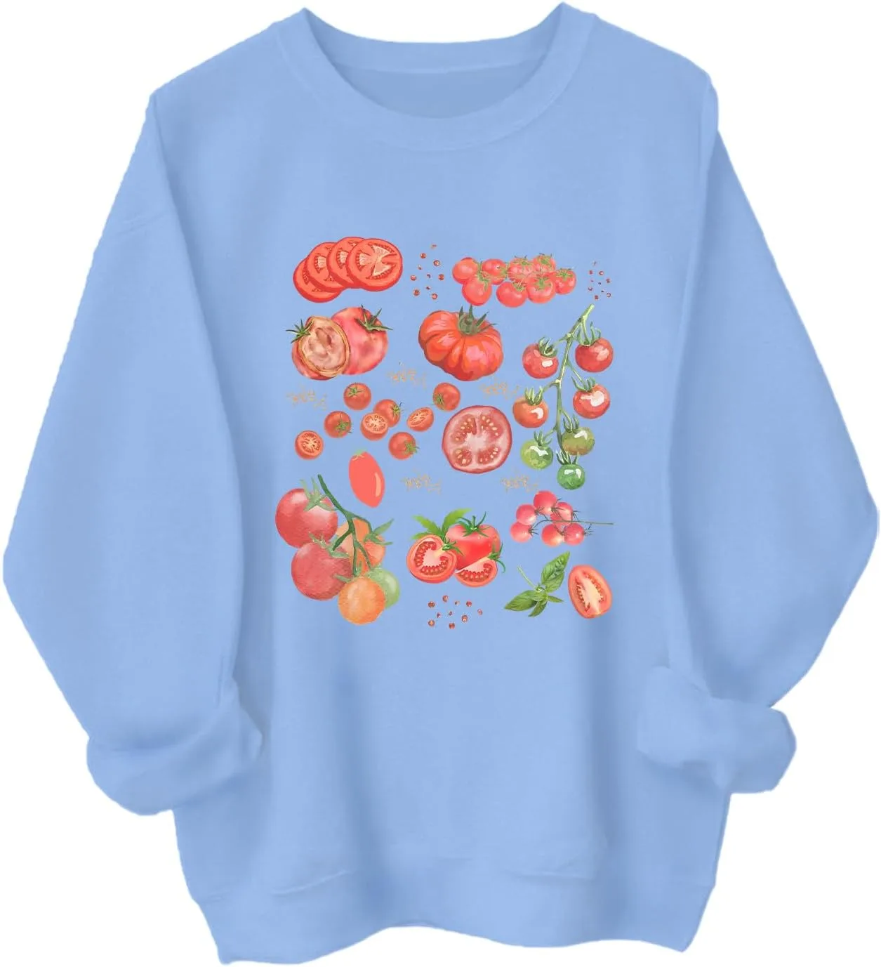 

Ретро худи с ботаническим принтом Tomato Fruit TrueSHE