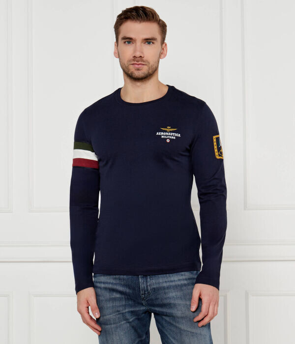 

Лонгслив Regular Fit Aeronautica Militare, синий