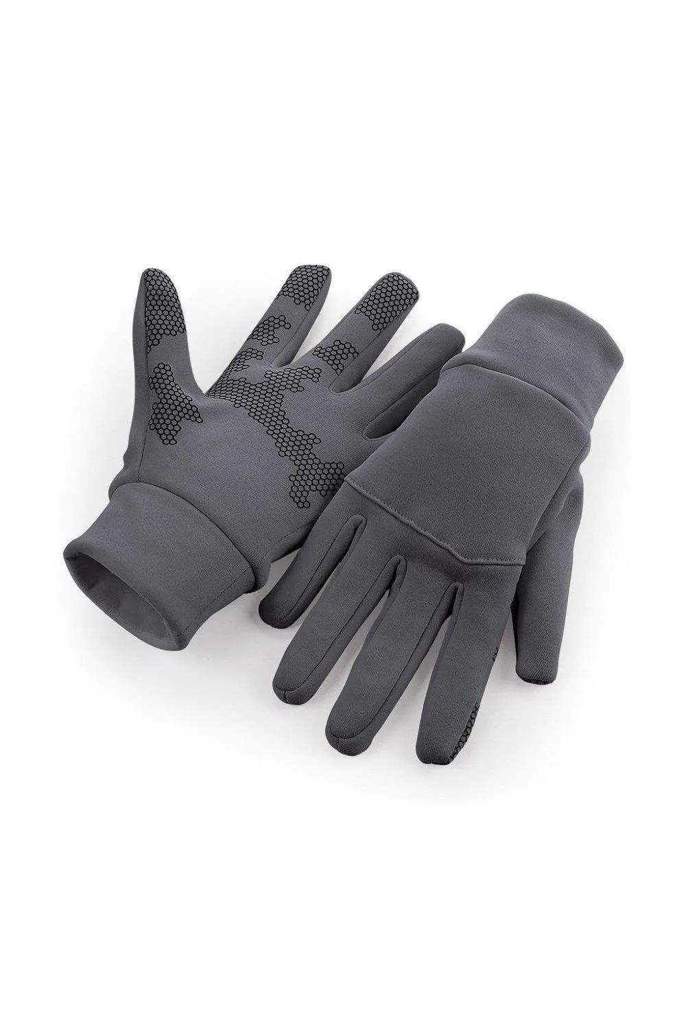 

Спортивные технические перчатки Softshell Beechfield, серый