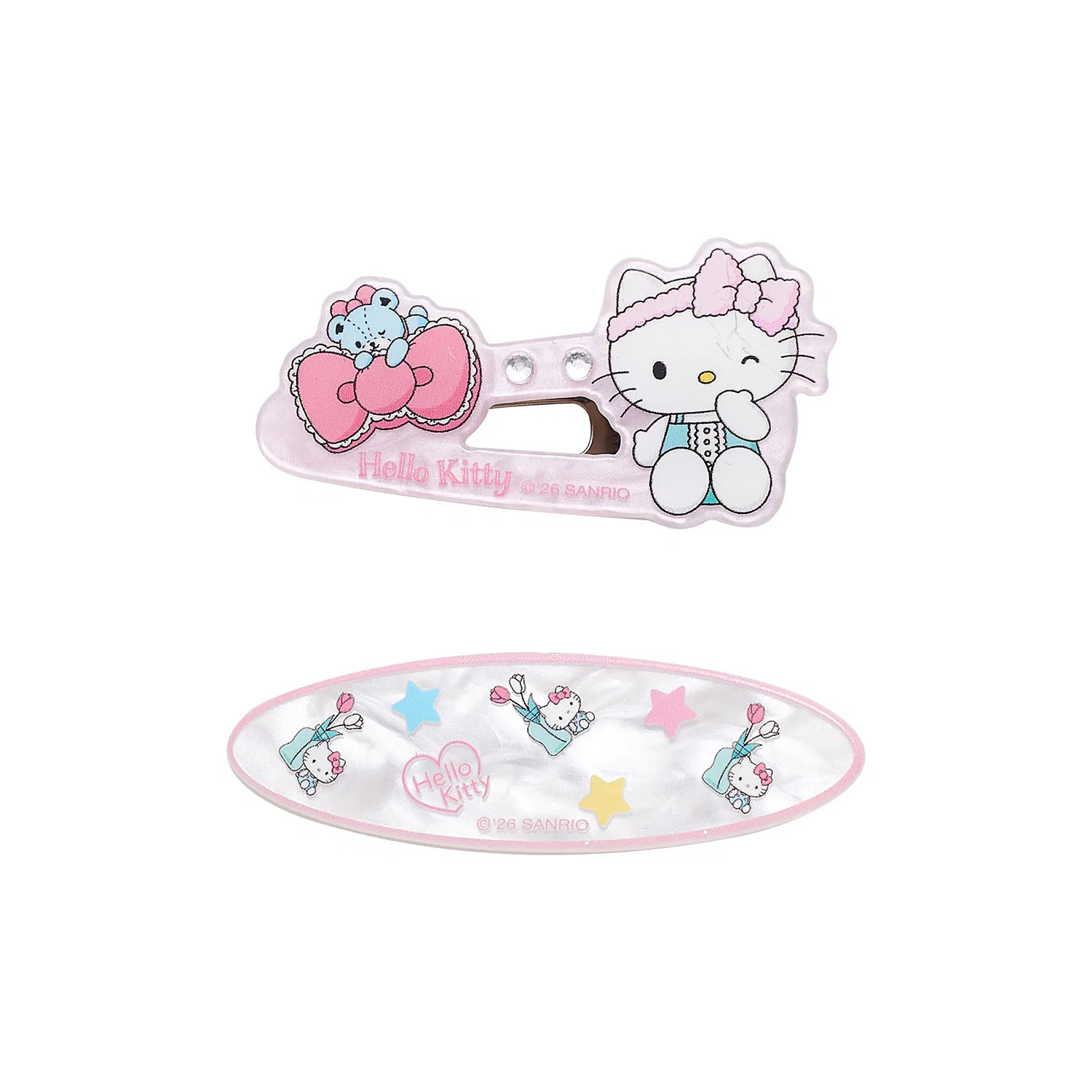 Заколки для волос Hello Kitty Sanrio акриловые