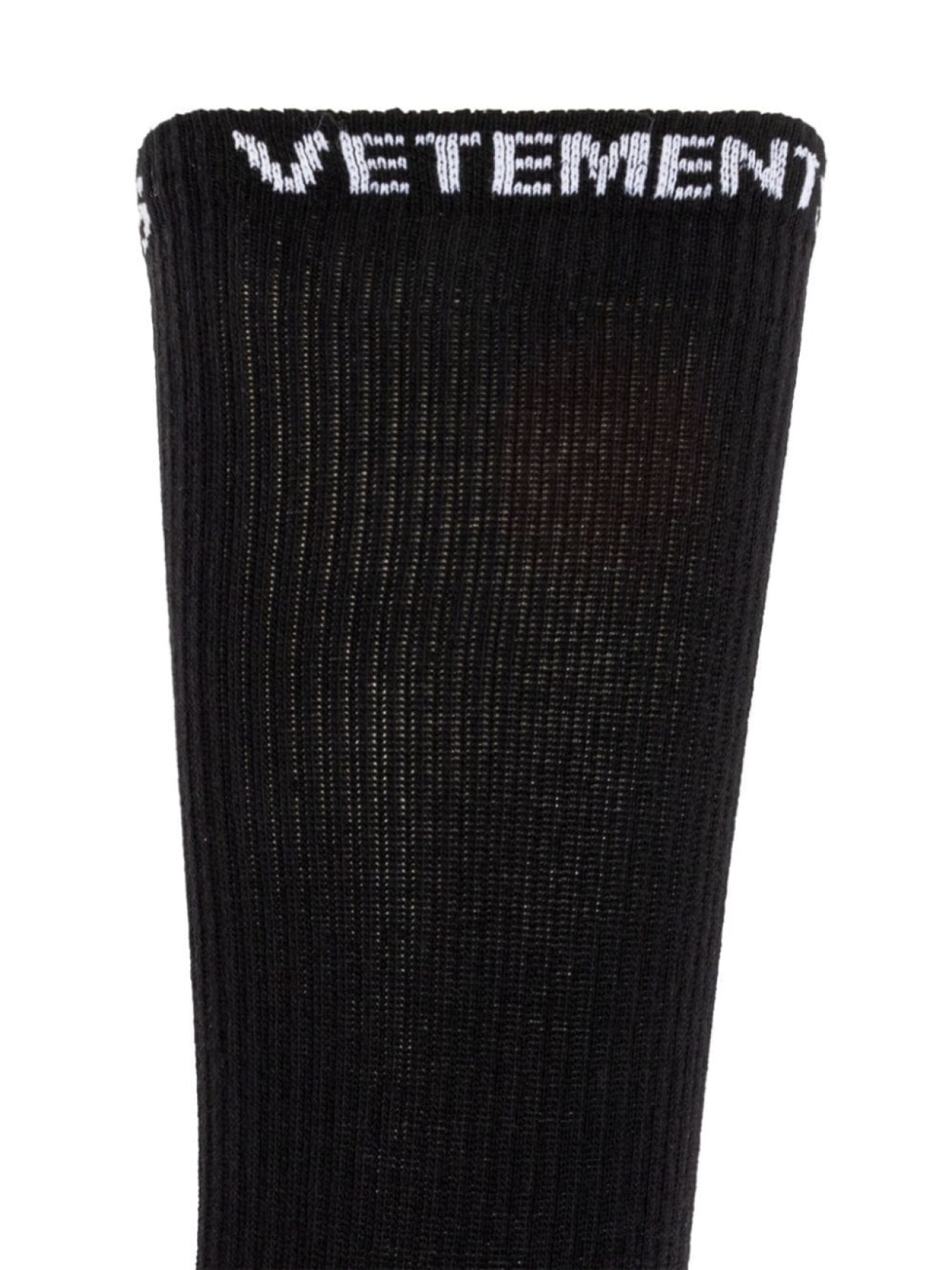 

VETEMENTS носки с логотипом в рубчик, черный