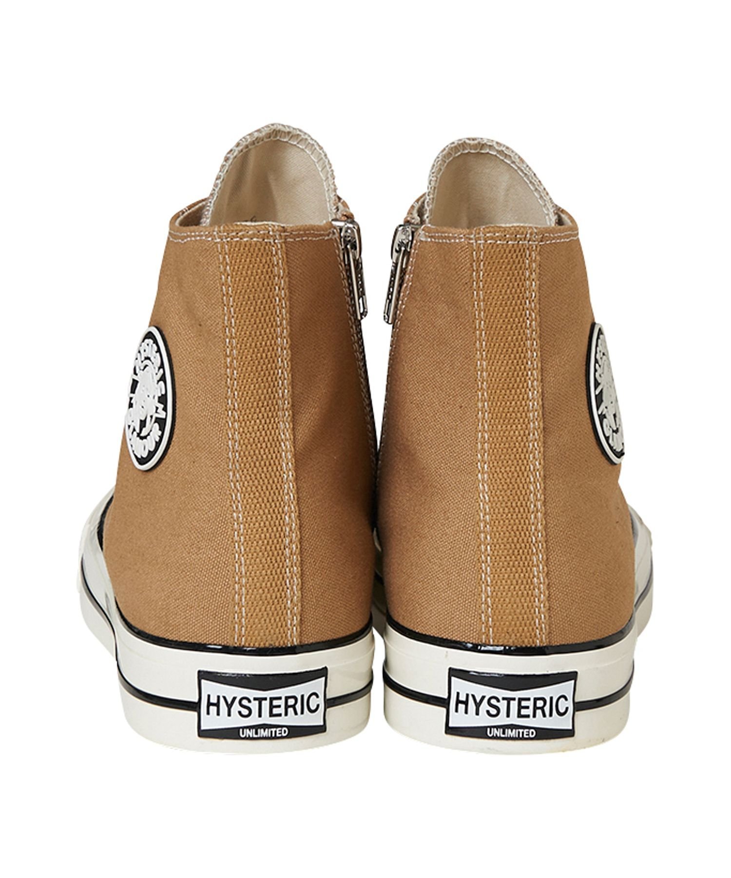 Высокие кроссовки с боковой молнией Hysteric Glamour, white — фото 4