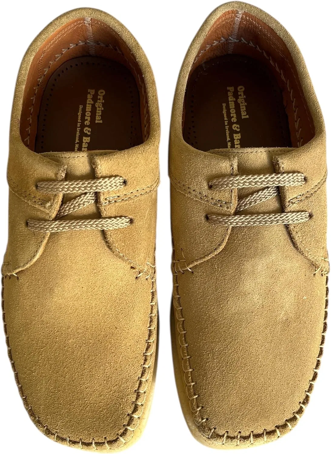 Лоферы из замши Padmore&Barnes, бежевые Padmore&Barnes(パドモア&バーンズ) — фото 3