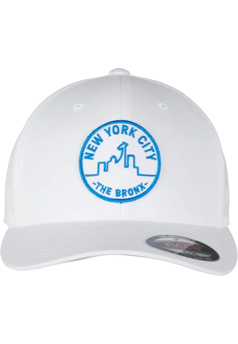 

Гибкая кепка Merchcode " Merchcode Unisex NYC Bronx Emblem Flexfit", белый