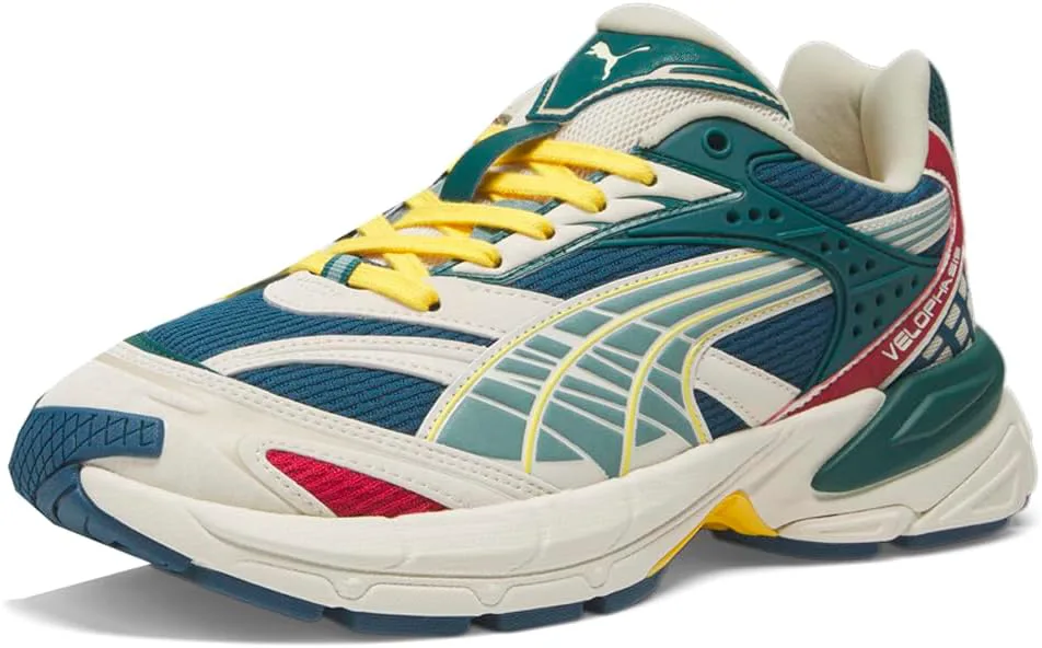 Мужские кроссовки PUMA Velophasis с поэтапной шнуровкой - серые, мультиколор — фото 2