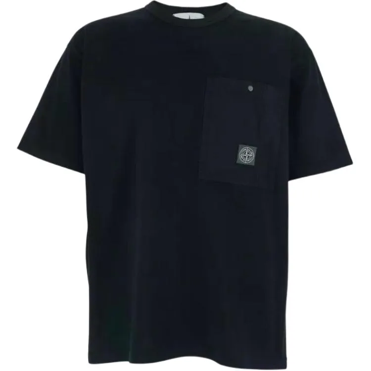 Футболка с карманом STONE ISLAND, черный